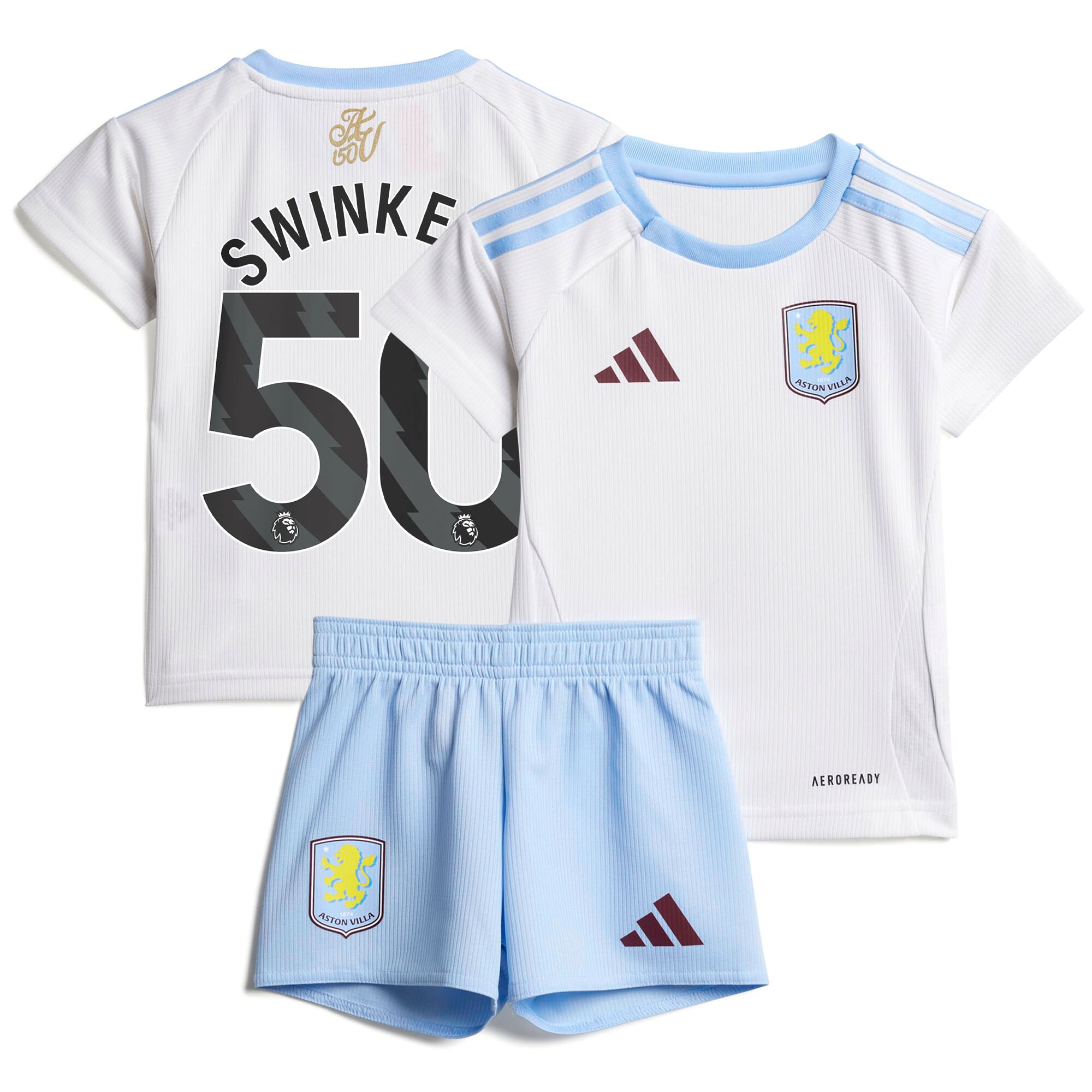 aston villa adidas away baby kit 2024-25 with swinkels 50 printing Collection | Official Aston Villa Shirts