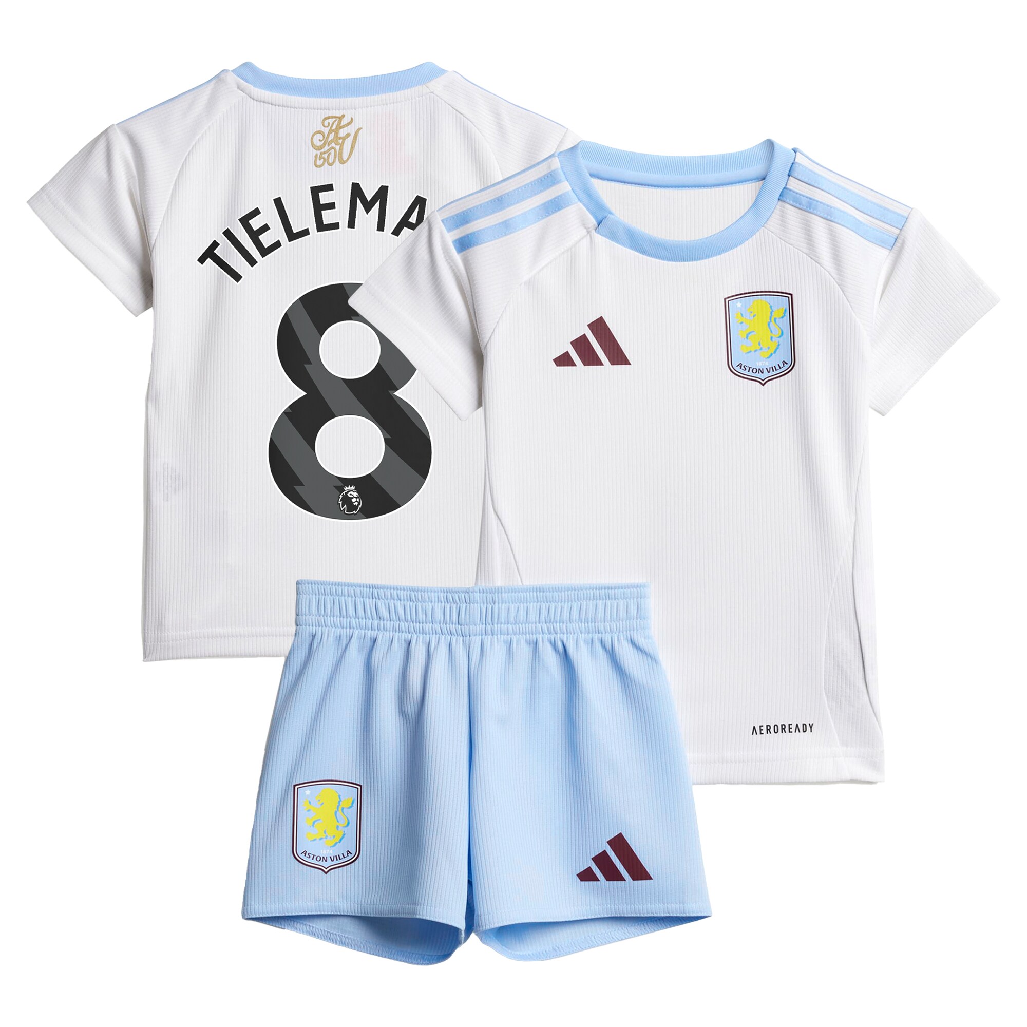 aston villa adidas away baby kit 2024-25 with tielemans 8 printing Collection | Official Aston Villa Shirts