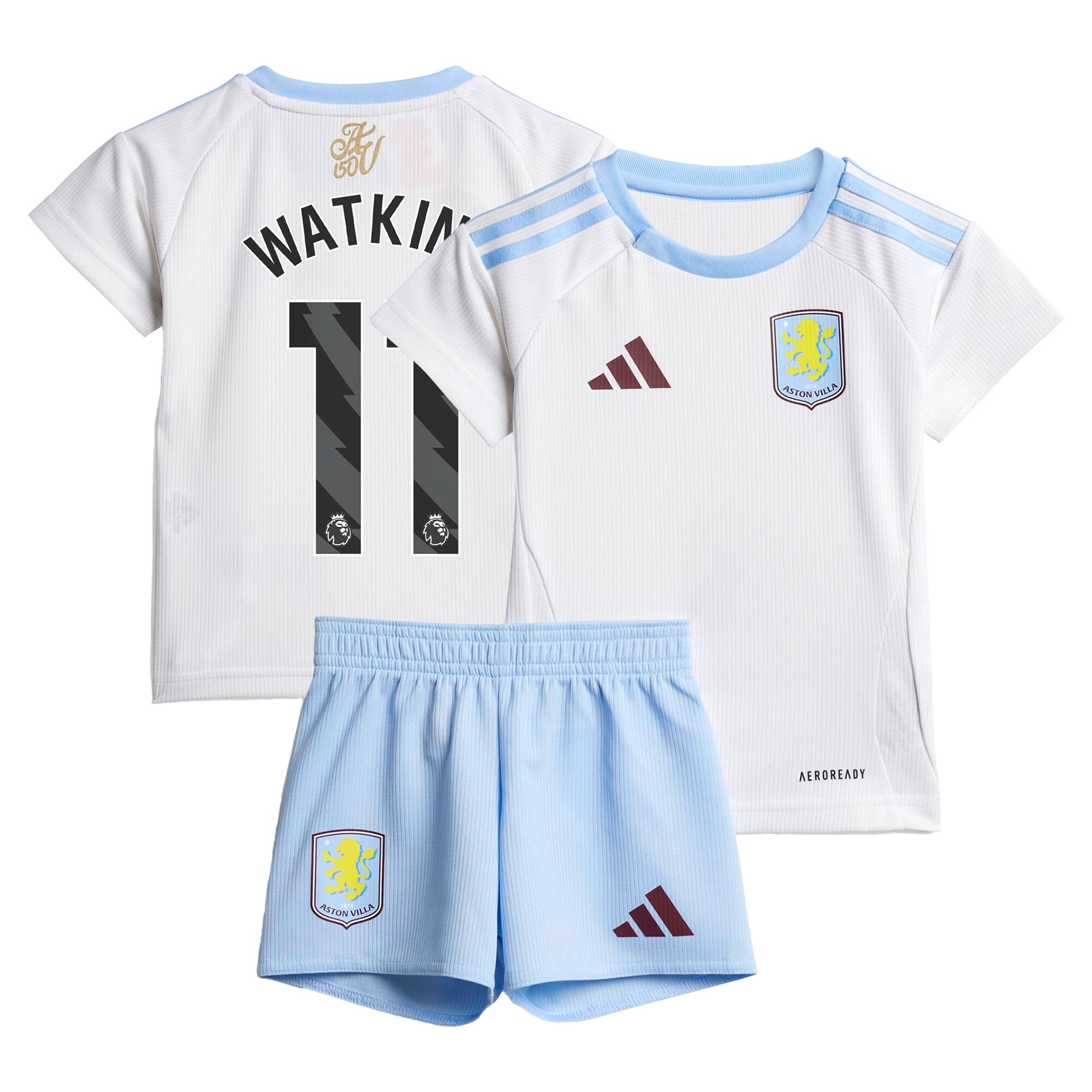 aston villa adidas away baby kit 2024-25 with watkins 11 printing Collection | Official Aston Villa Shirts