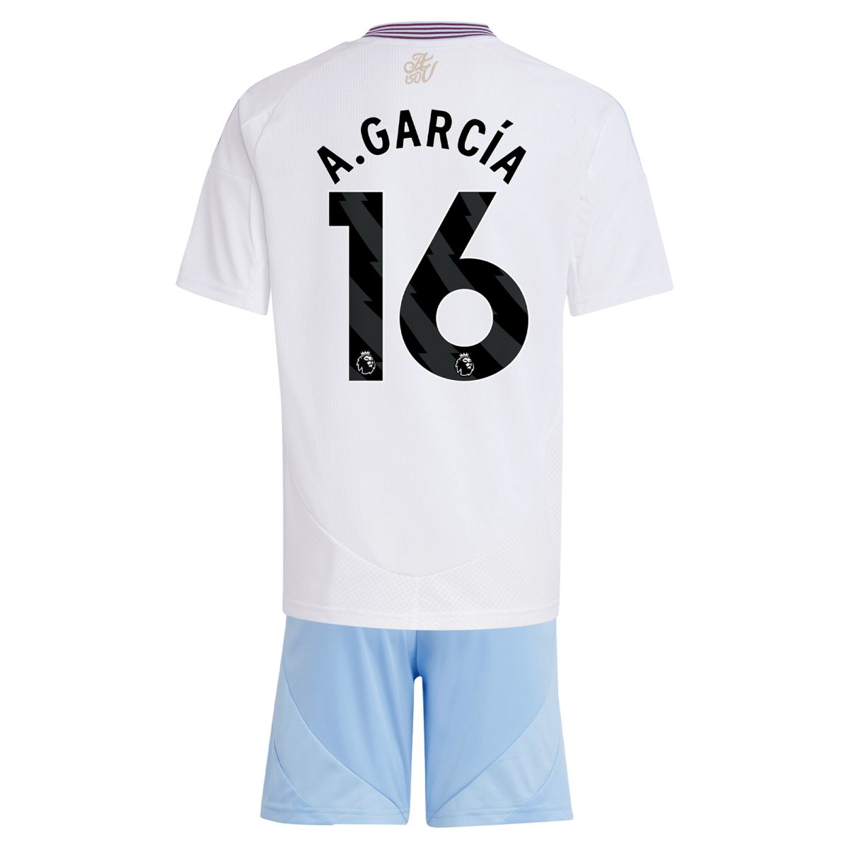 aston villa adidas away mini kit 2024-25 with a.garcía 16 printing Collection | Official Aston Villa Shirts