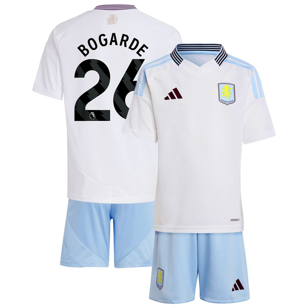 aston villa adidas away mini kit 2024-25 with bogarde 26 printing Collection | Official Aston Villa Shirts