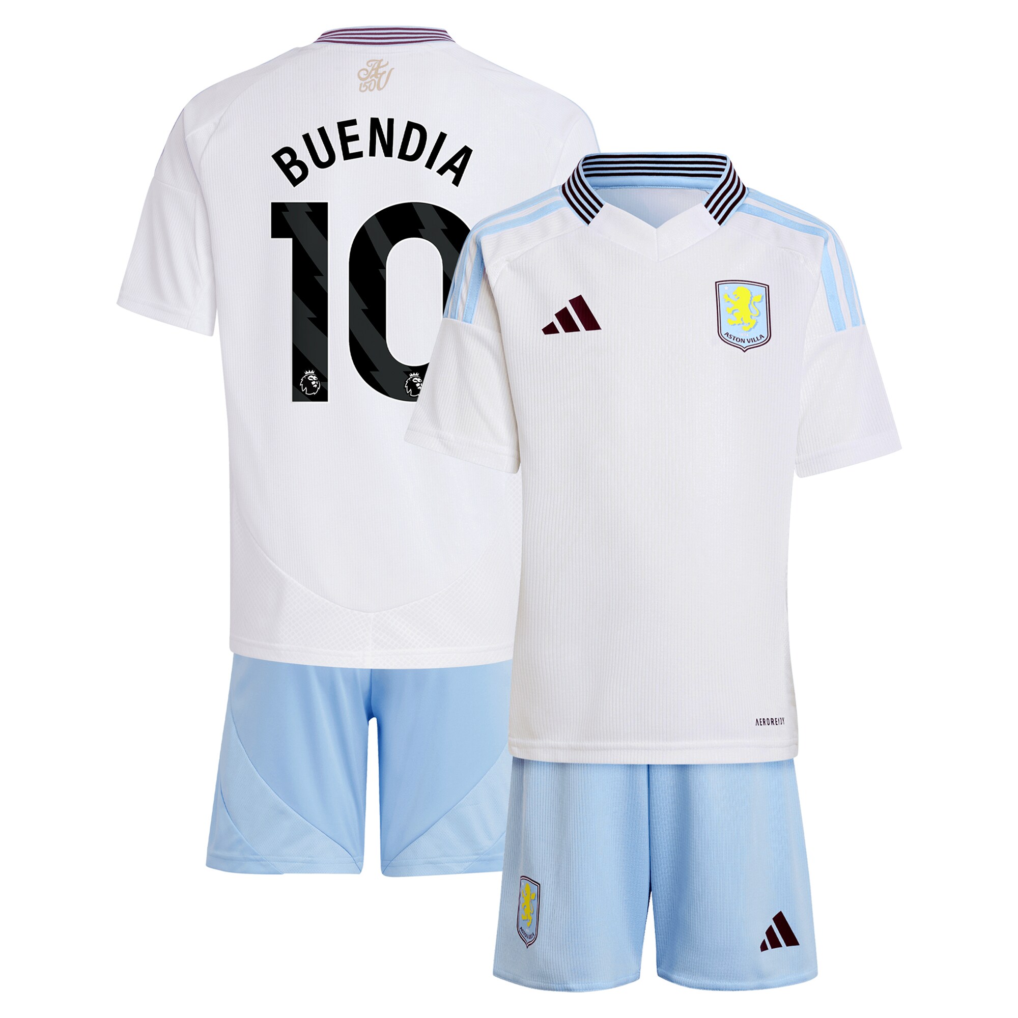 aston villa adidas away mini kit 2024-25 with buendia 10 printing Collection | Official Aston Villa Shirts