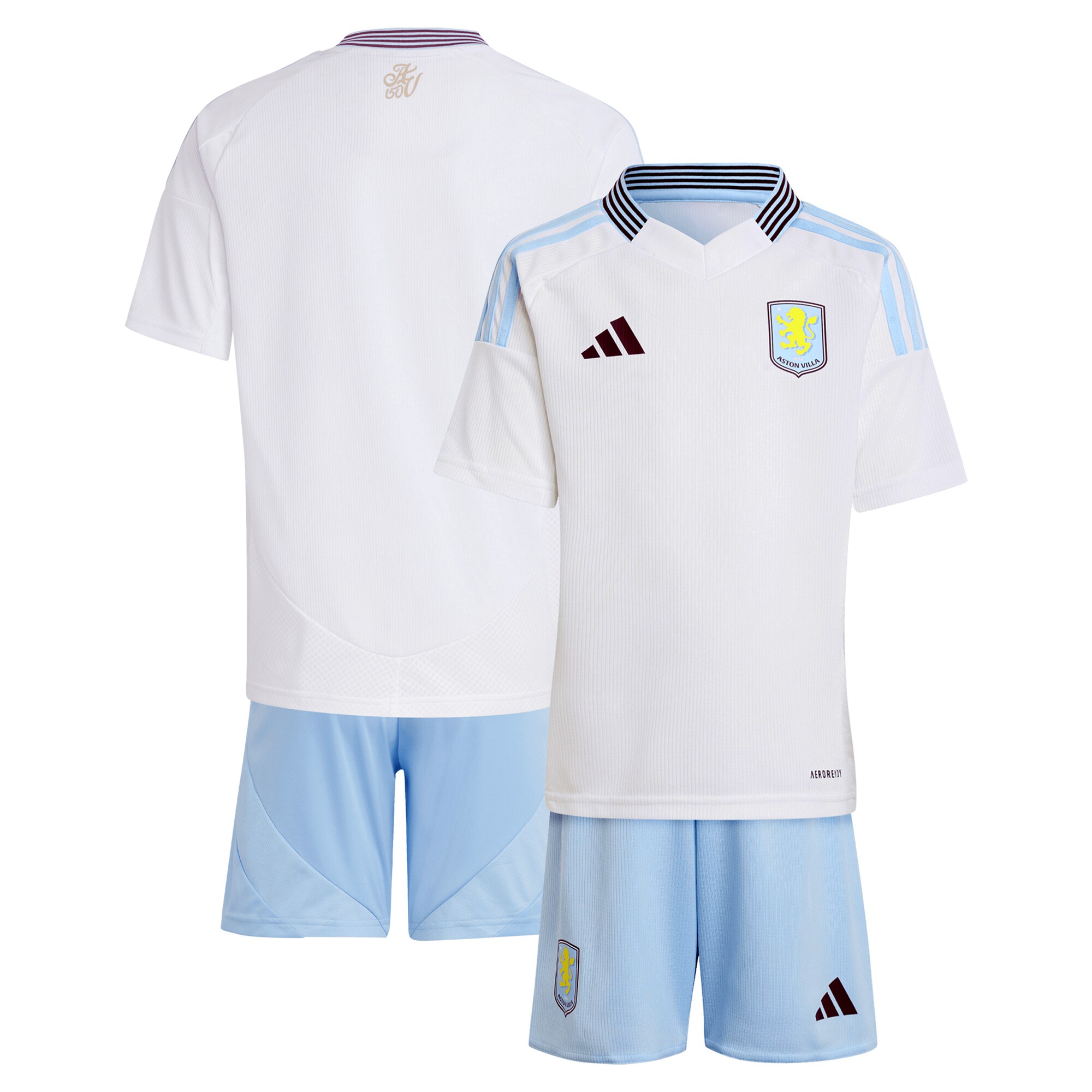 aston villa adidas away mini kit 2024-25 with custom printing Collection | Official Aston Villa Shirts