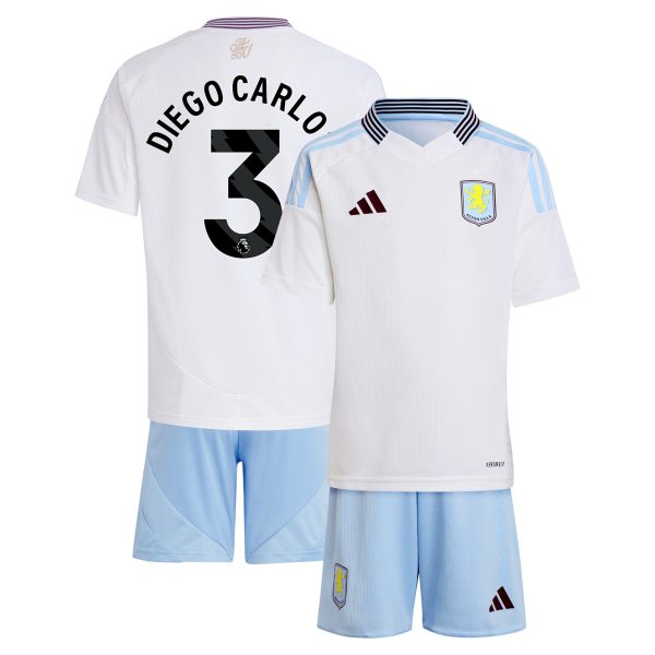 aston villa adidas away mini kit 2024-25 with diego carlos 3 printing Collection | Official Aston Villa Shirts