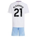 aston villa adidas away mini kit 2024-25 with m.asensio 21 printing Collection | Official Aston Villa Shirts