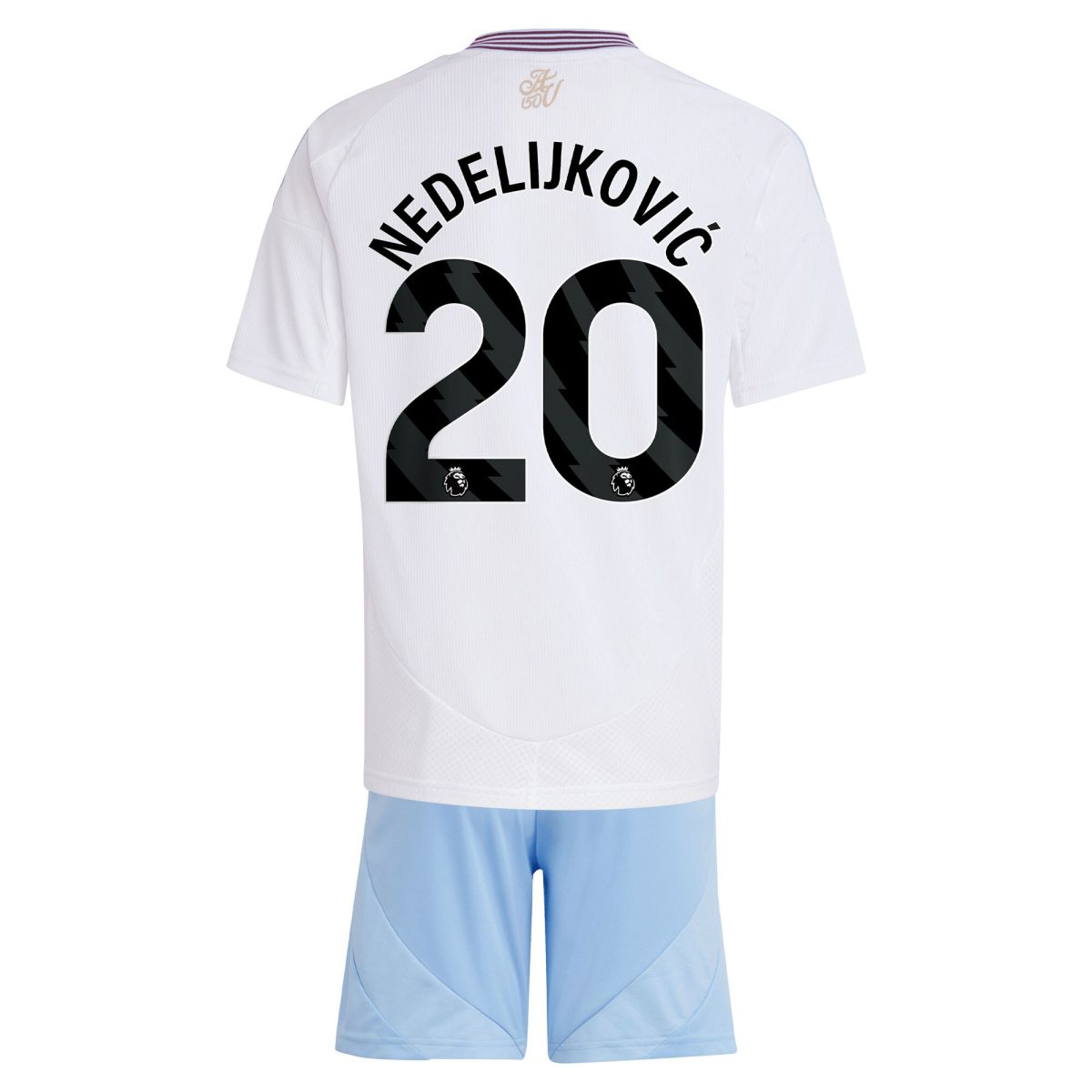 aston villa adidas away mini kit 2024-25 with nedeljković 20 printing Collection | Official Aston Villa Shirts