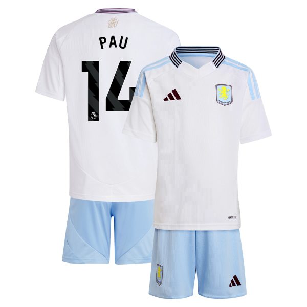 aston villa adidas away mini kit 2024-25 with pau 14 printing Collection | Official Aston Villa Shirts