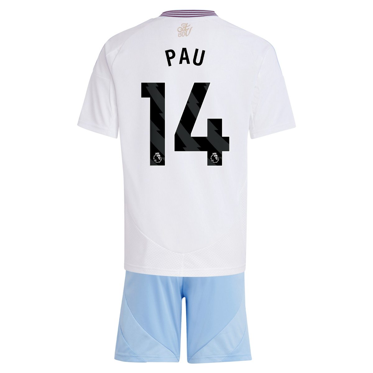 aston villa adidas away mini kit 2024-25 with pau 14 printing Collection | Official Aston Villa Shirts