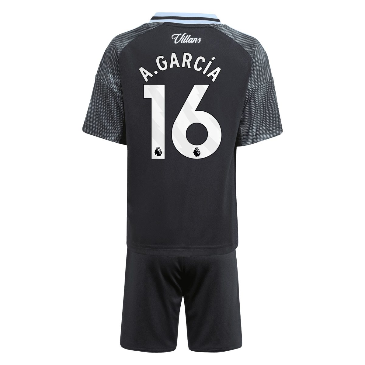 aston villa adidas away mini kit 2025-26 with a.garcía 16 printing Collection | Official Aston Villa Shirts
