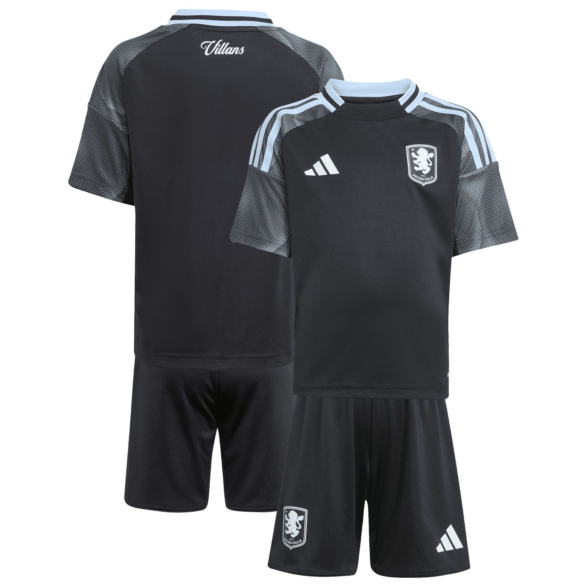 aston villa adidas away mini kit 2025-26 with custom printing Collection | Official Aston Villa Shirts