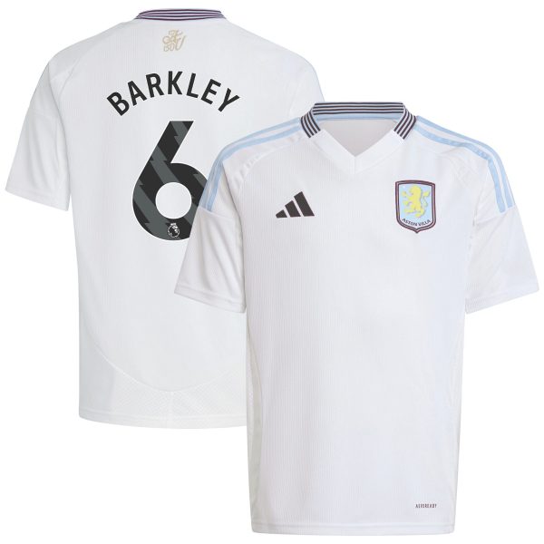 aston villa adidas away shirt 2024-25 – kids with barkley 6 printing Collection | Official Aston Villa Shirts
