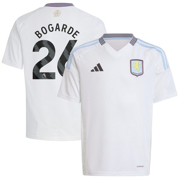aston villa adidas away shirt 2024-25 – kids with bogarde 26 printing Collection | Official Aston Villa Shirts