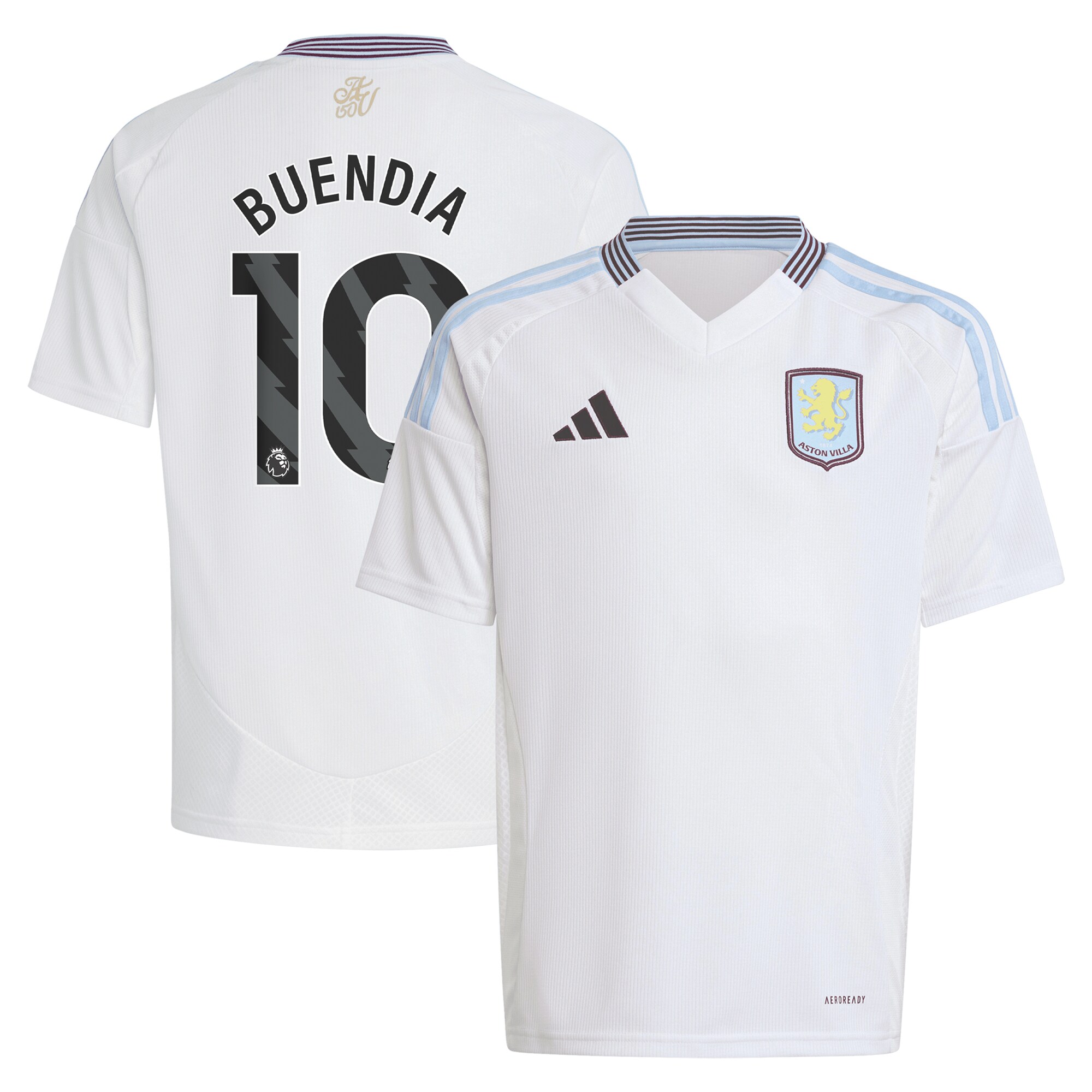 aston villa adidas away shirt 2024-25 – kids with buendia 10 printing Collection | Official Aston Villa Shirts
