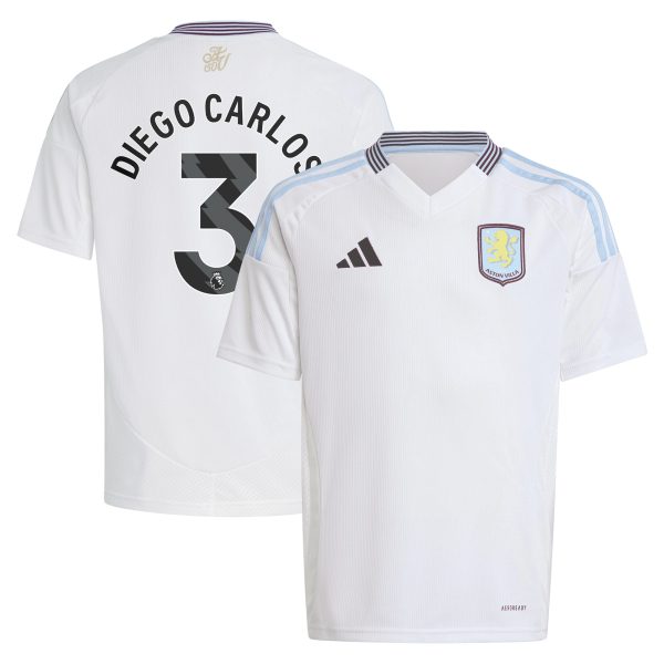 aston villa adidas away shirt 2024-25 – kids with diego carlos 3 printing Collection | Official Aston Villa Shirts