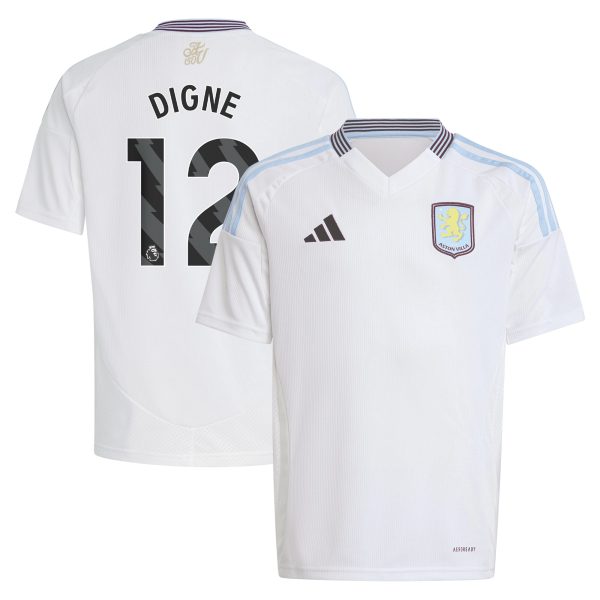 aston villa adidas away shirt 2024-25 – kids with digne 12 printing Collection | Official Aston Villa Shirts