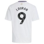 aston villa adidas away shirt 2024-25 – kids with j.duran 9 printing Collection | Official Aston Villa Shirts