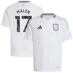 aston villa adidas away shirt 2024-25 – kids with malen 17 printing Collection | Official Aston Villa Shirts