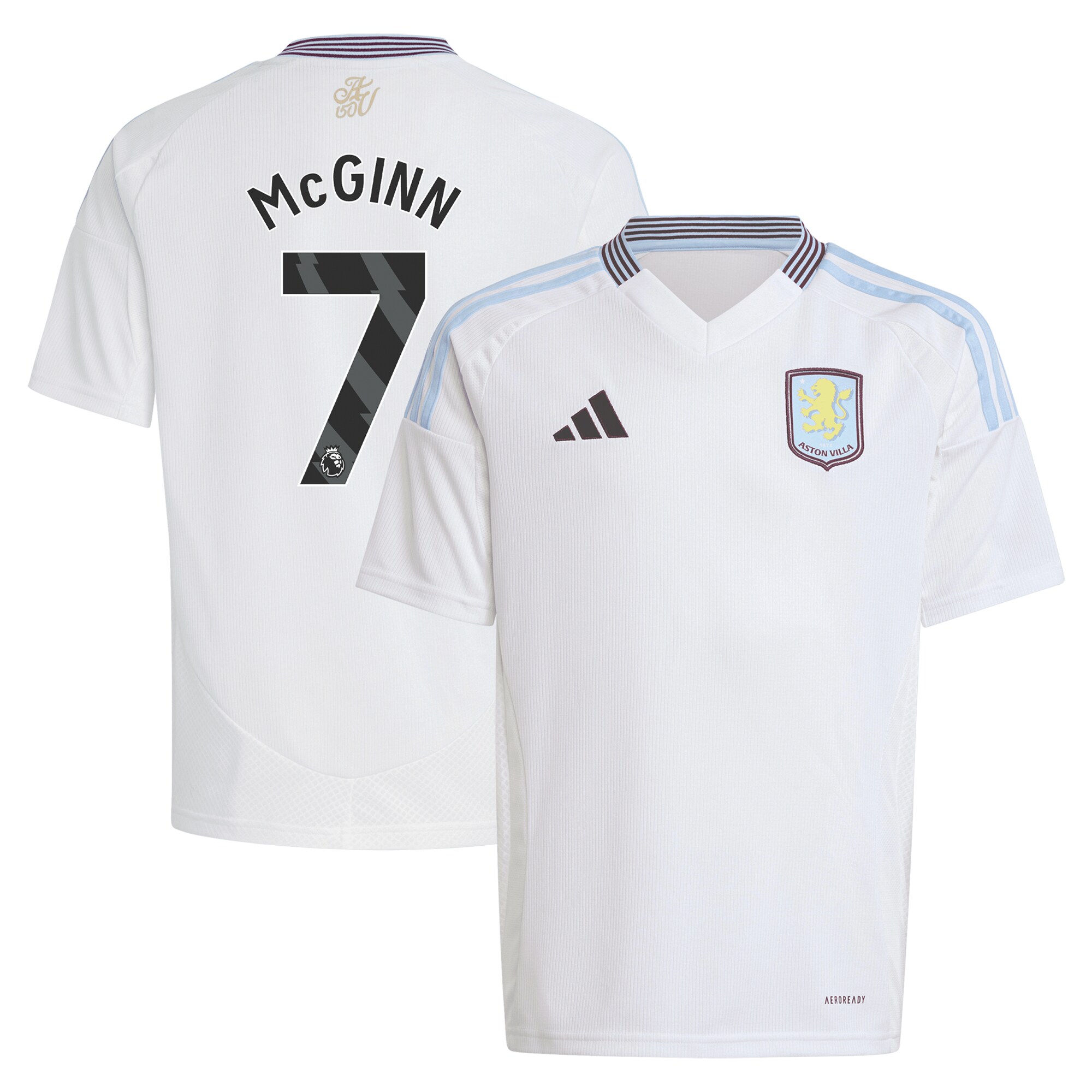 aston villa adidas away shirt 2024-25 – kids with mcginn 7 printing Collection | Official Aston Villa Shirts