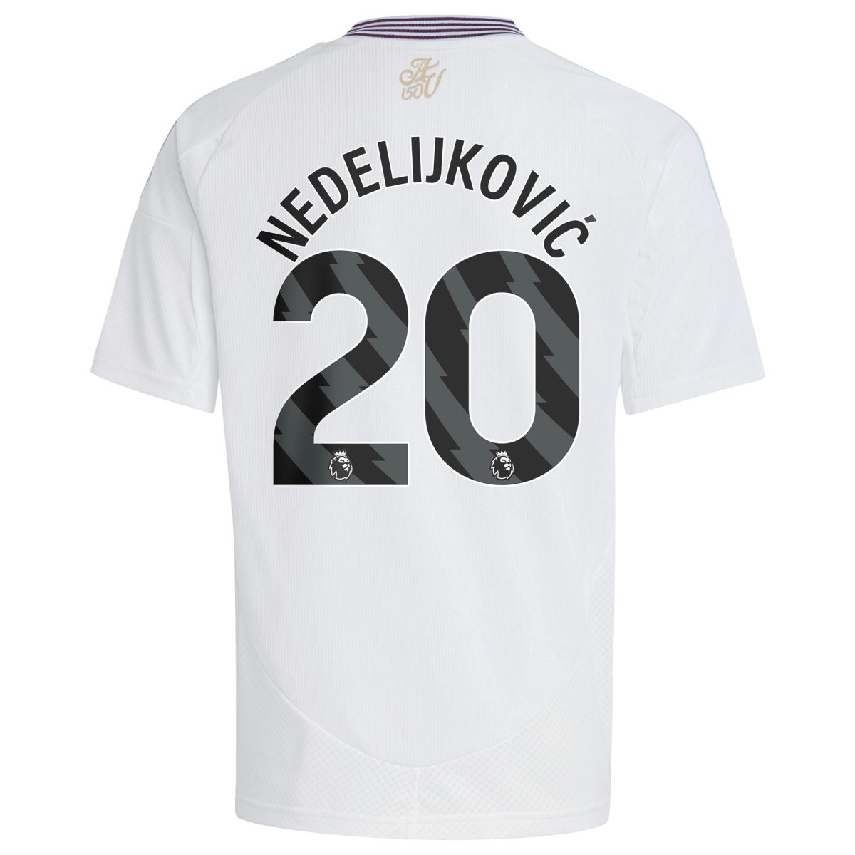 aston villa adidas away shirt 2024-25 – kids with nedeljković 20 printing Collection | Official Aston Villa Shirts