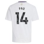 aston villa adidas away shirt 2024-25 – kids with pau 14 printing Collection | Official Aston Villa Shirts