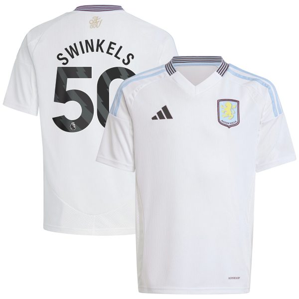 aston villa adidas away shirt 2024-25 – kids with swinkels 50 printing Collection | Official Aston Villa Shirts
