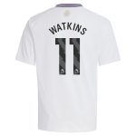aston villa adidas away shirt 2024-25 – kids with watkins 11 printing Collection | Official Aston Villa Shirts
