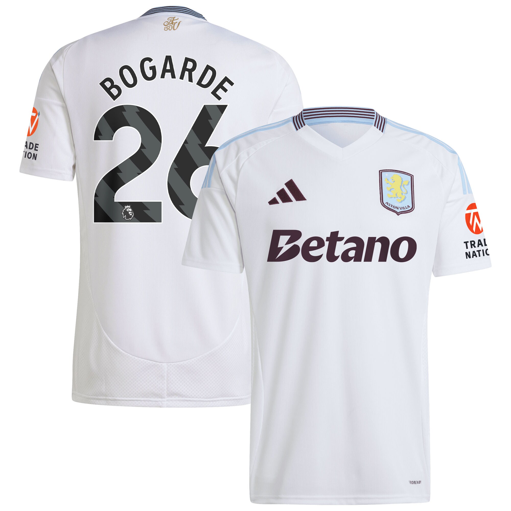 aston villa adidas away shirt 2024-25 with bogarde 26 printing Collection | Official Aston Villa Shirts