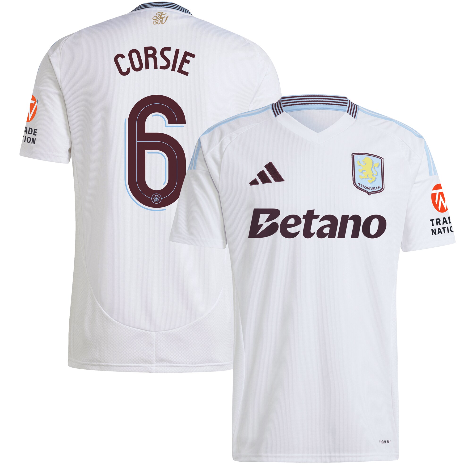 aston villa adidas away shirt 2024-25 with corsie 6 cup printing Collection | Official Aston Villa Shirts
