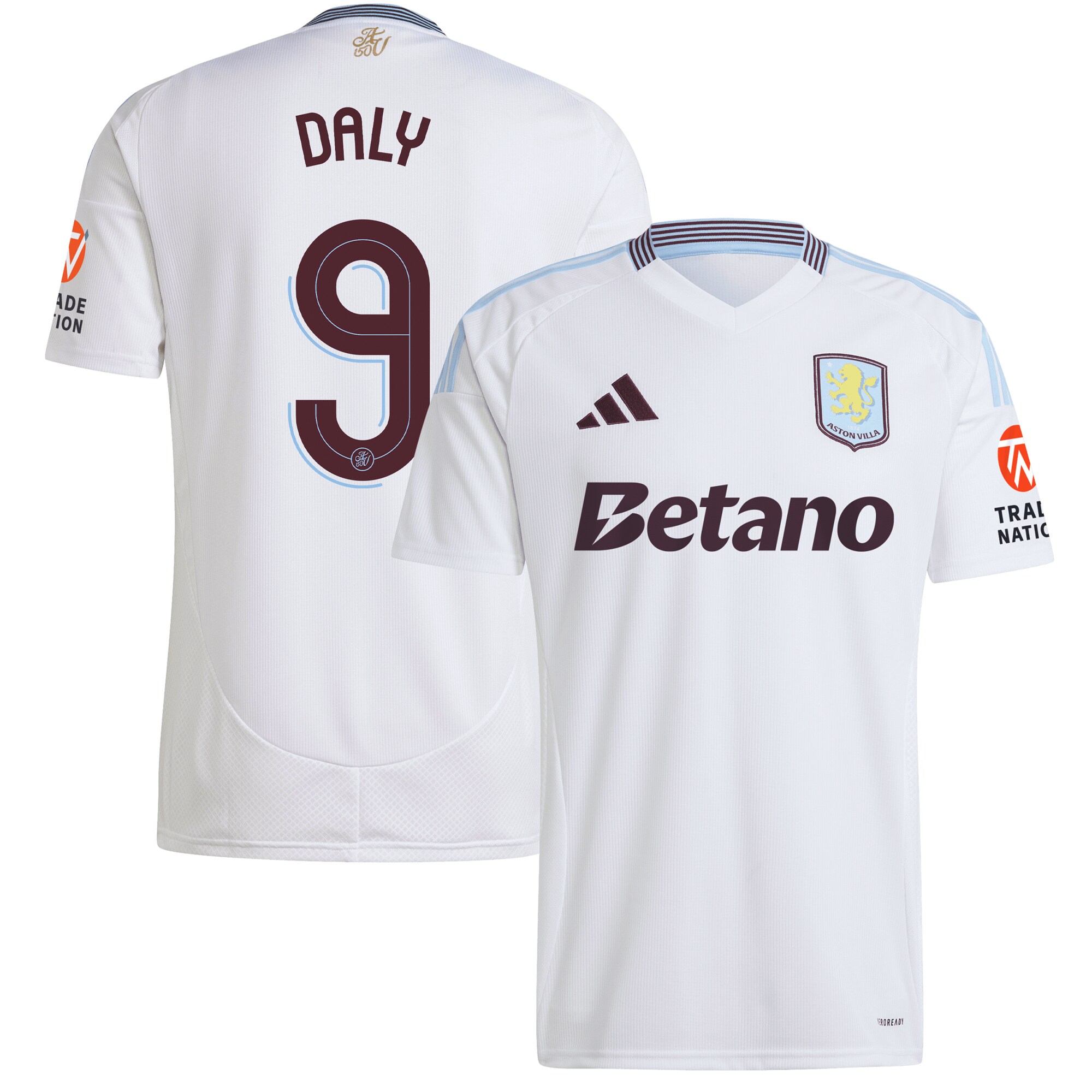 aston villa adidas away shirt 2024-25 with daly 9 cup printing Collection | Official Aston Villa Shirts