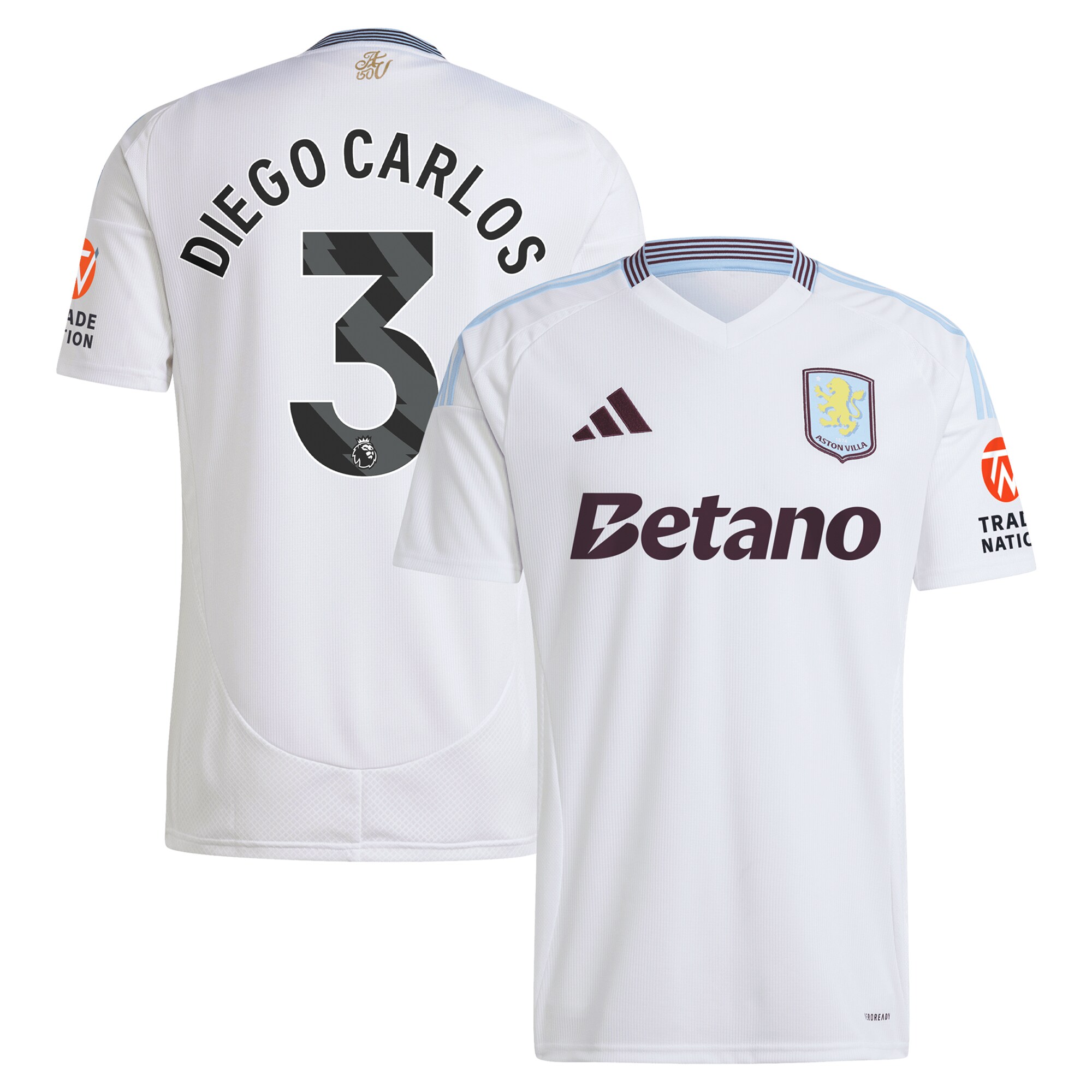 aston villa adidas away shirt 2024-25 with diego carlos 3 printing Collection | Official Aston Villa Shirts