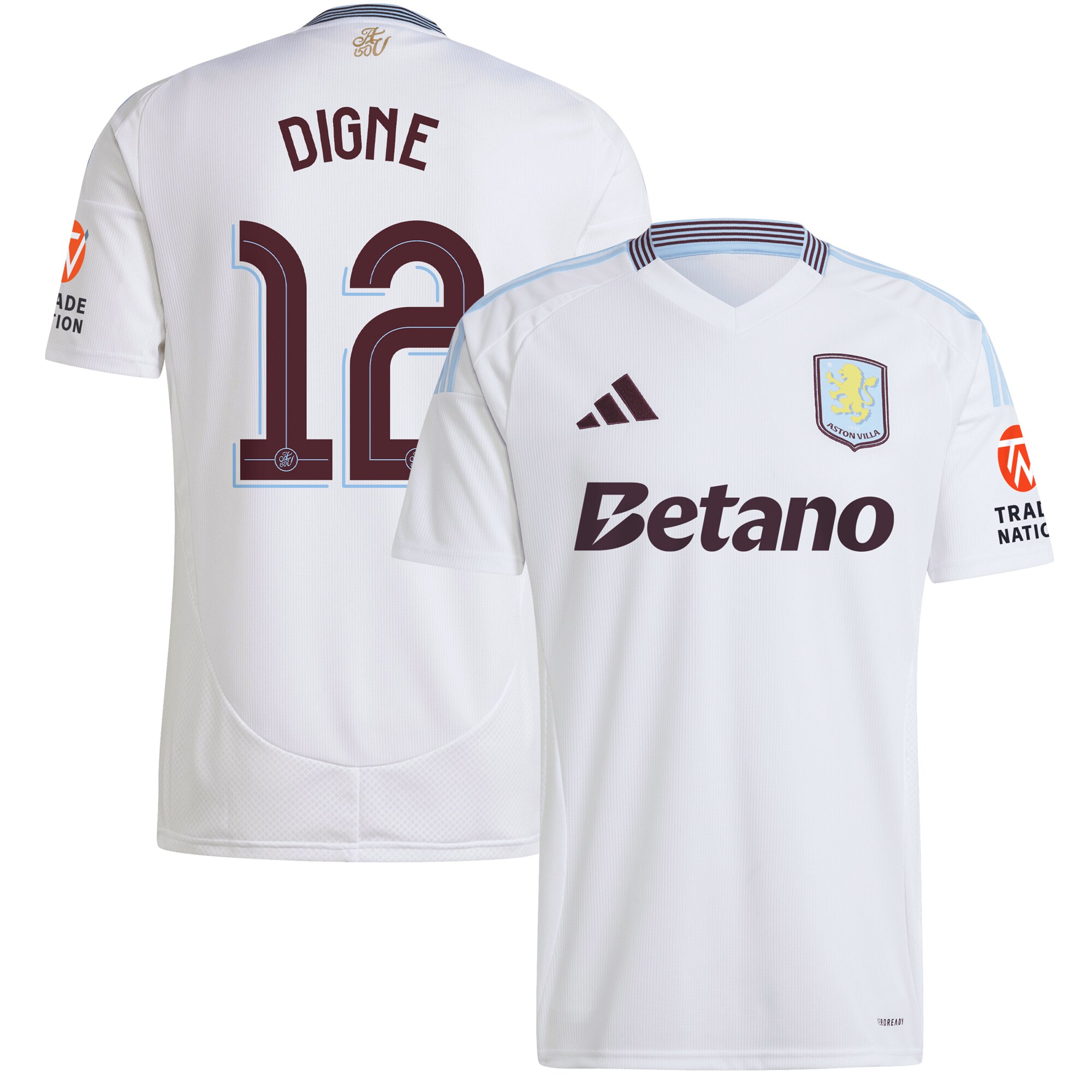 aston villa adidas away shirt 2024-25 with digne 12 cup printing Collection | Official Aston Villa Shirts