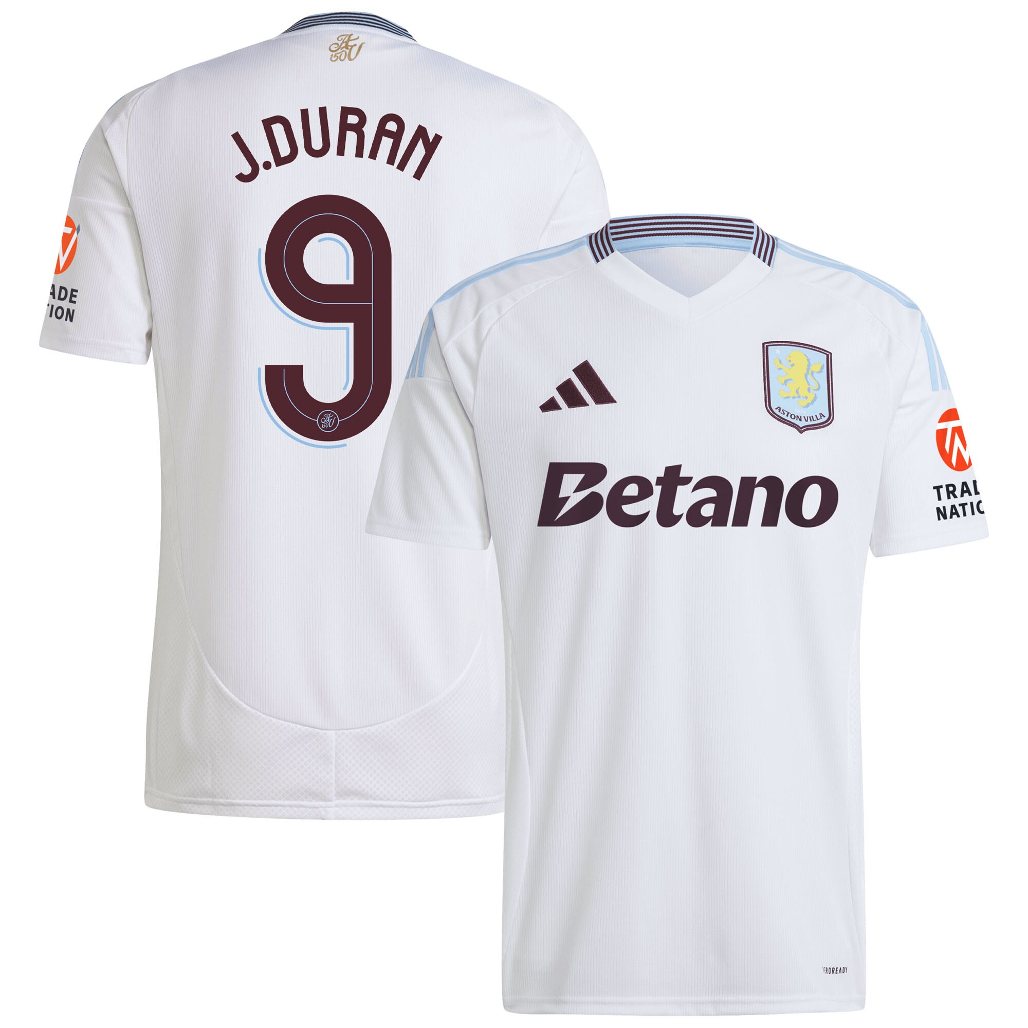 aston villa adidas away shirt 2024-25 with duran 9 cup printing Collection | Official Aston Villa Shirts