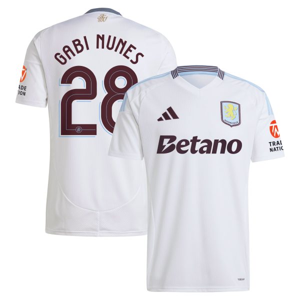 aston villa adidas away shirt 2024-25 with gabi nunes 28 cup printing Collection | Official Aston Villa Shirts