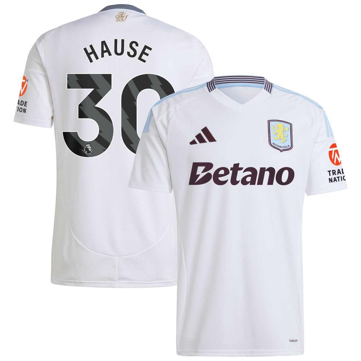 aston villa adidas away shirt 2024-25 with hause 30 printing Collection | Official Aston Villa Shirts