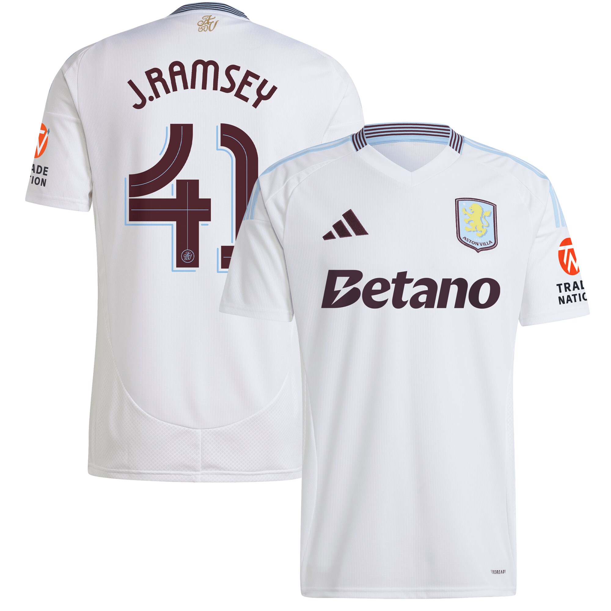 aston villa adidas away shirt 2024-25 with j. ramsey 41 cup printing Collection | Official Aston Villa Shirts
