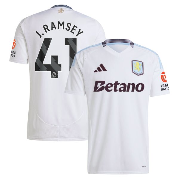 aston villa adidas away shirt 2024-25 with j. ramsey 41 printing Collection | Official Aston Villa Shirts