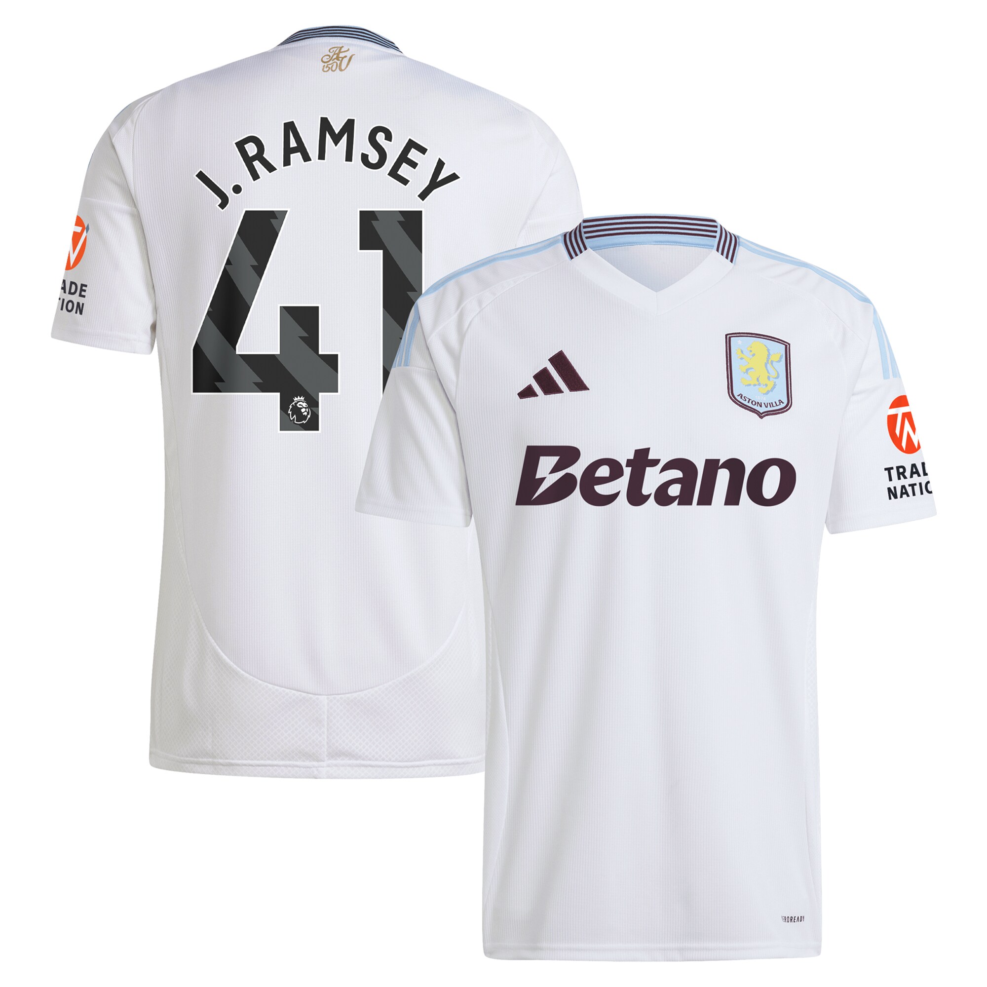 aston villa adidas away shirt 2024-25 with j. ramsey 41 printing Collection | Official Aston Villa Shirts