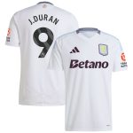 aston villa adidas away shirt 2024-25 with j.duran 9 printing Collection | Official Aston Villa Shirts