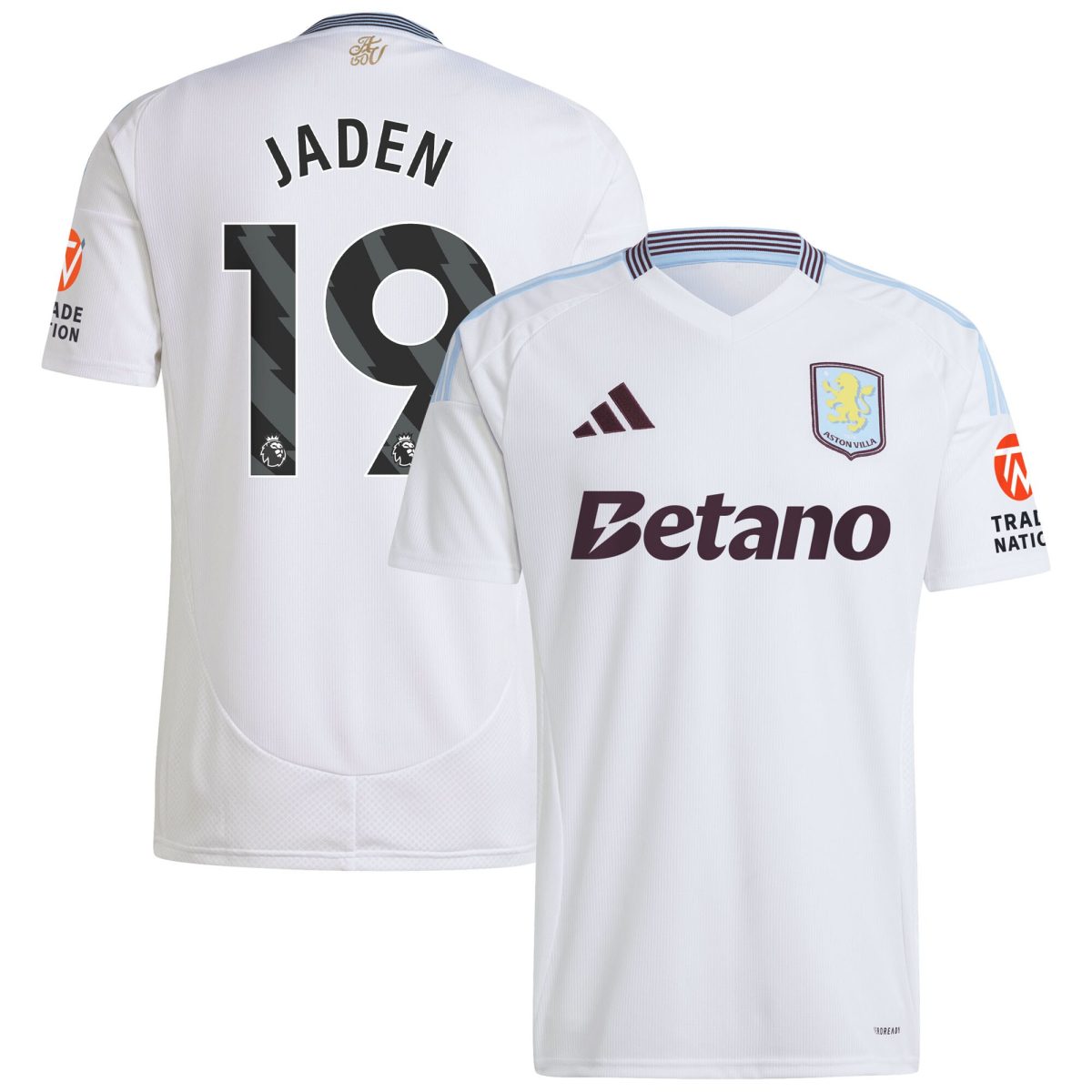 aston villa adidas away shirt 2024-25 with jaden 19 printing Collection | Official Aston Villa Shirts