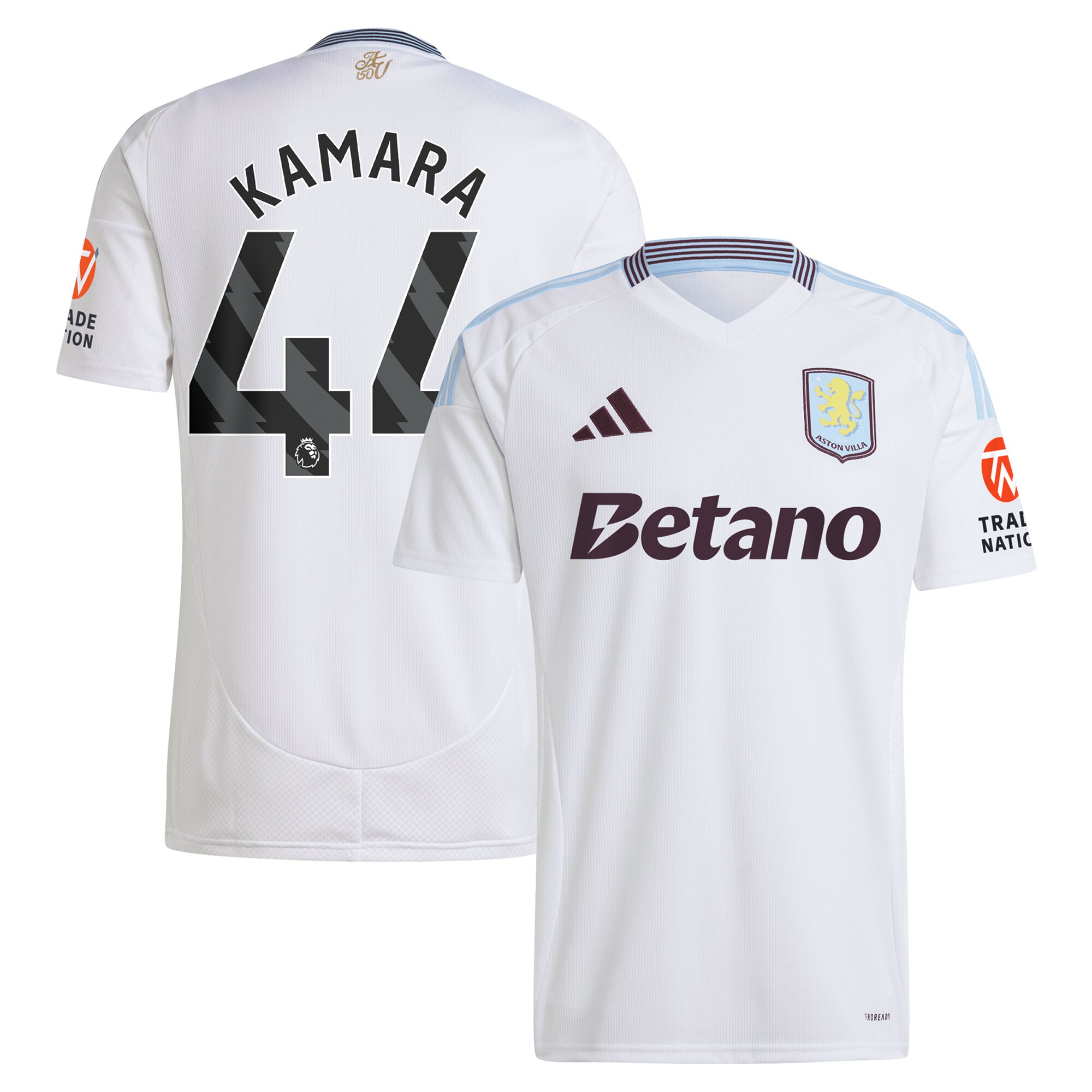 aston villa adidas away shirt 2024-25 with kamara 44 printing Collection | Official Aston Villa Shirts