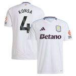 aston villa adidas away shirt 2024-25 with konsa 4 printing Collection | Official Aston Villa Shirts