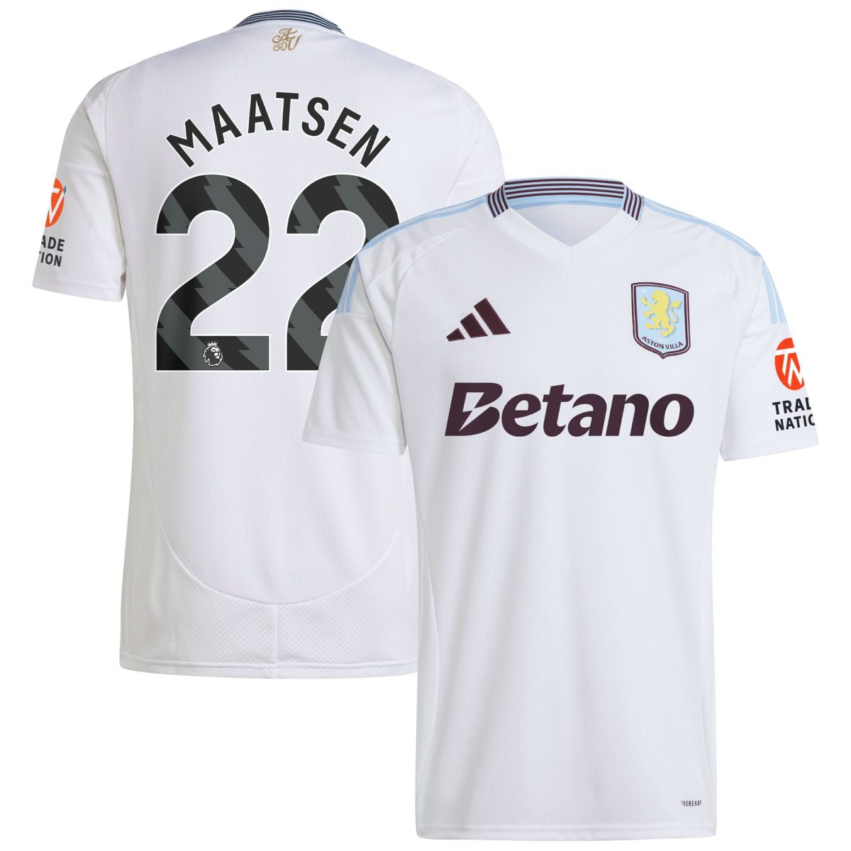 aston villa adidas away shirt 2024-25 with maatsen 22 printing Collection | Official Aston Villa Shirts