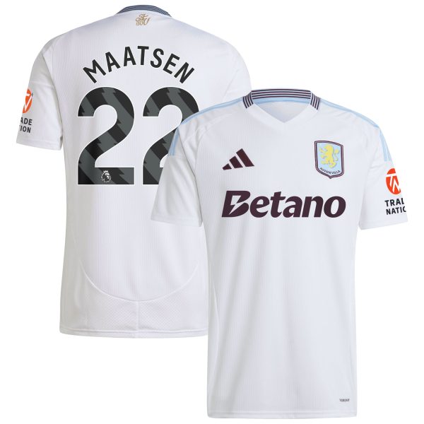aston villa adidas away shirt 2024-25 with maatsen 22 printing Collection | Official Aston Villa Shirts