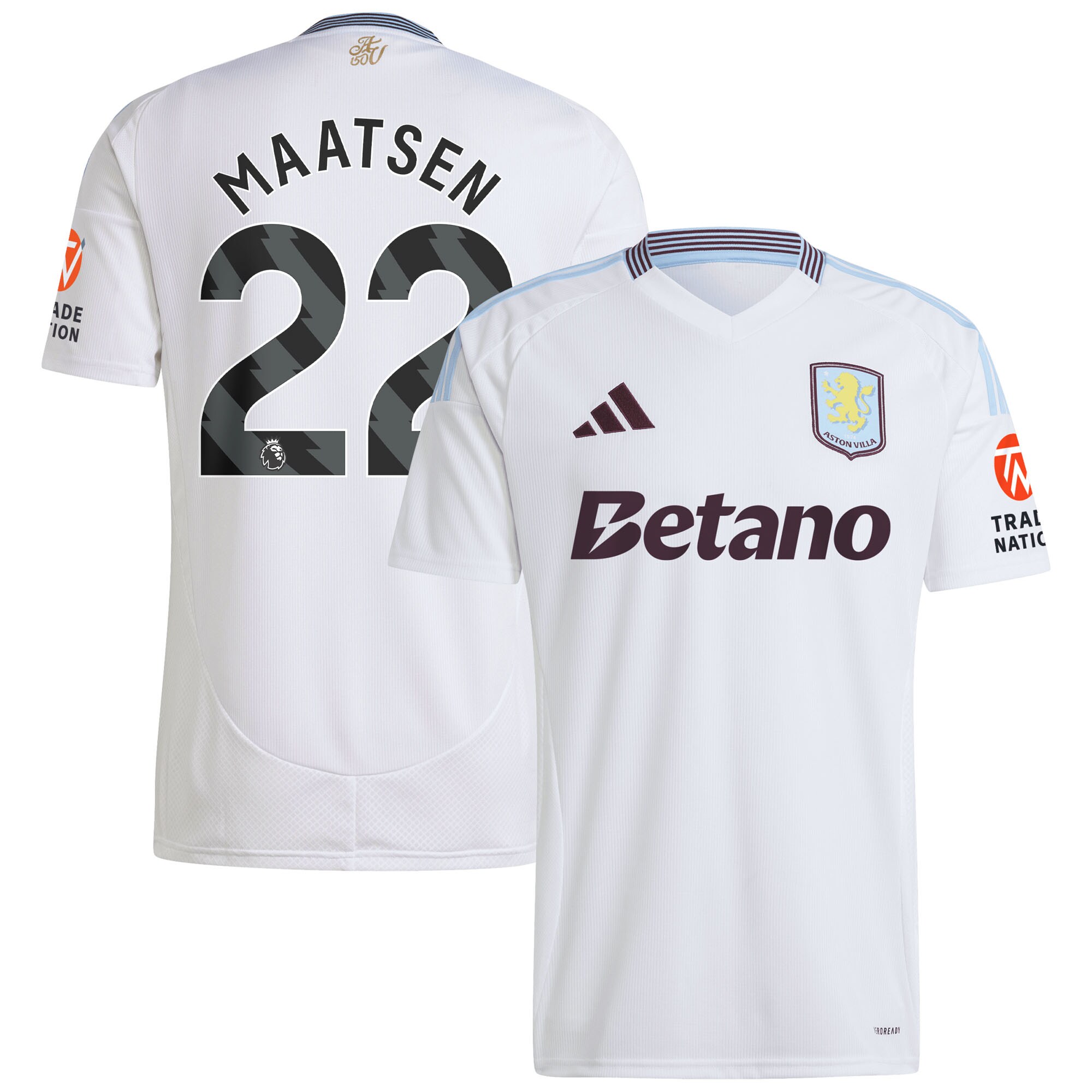 aston villa adidas away shirt 2024-25 with maatsen 22 printing Collection | Official Aston Villa Shirts