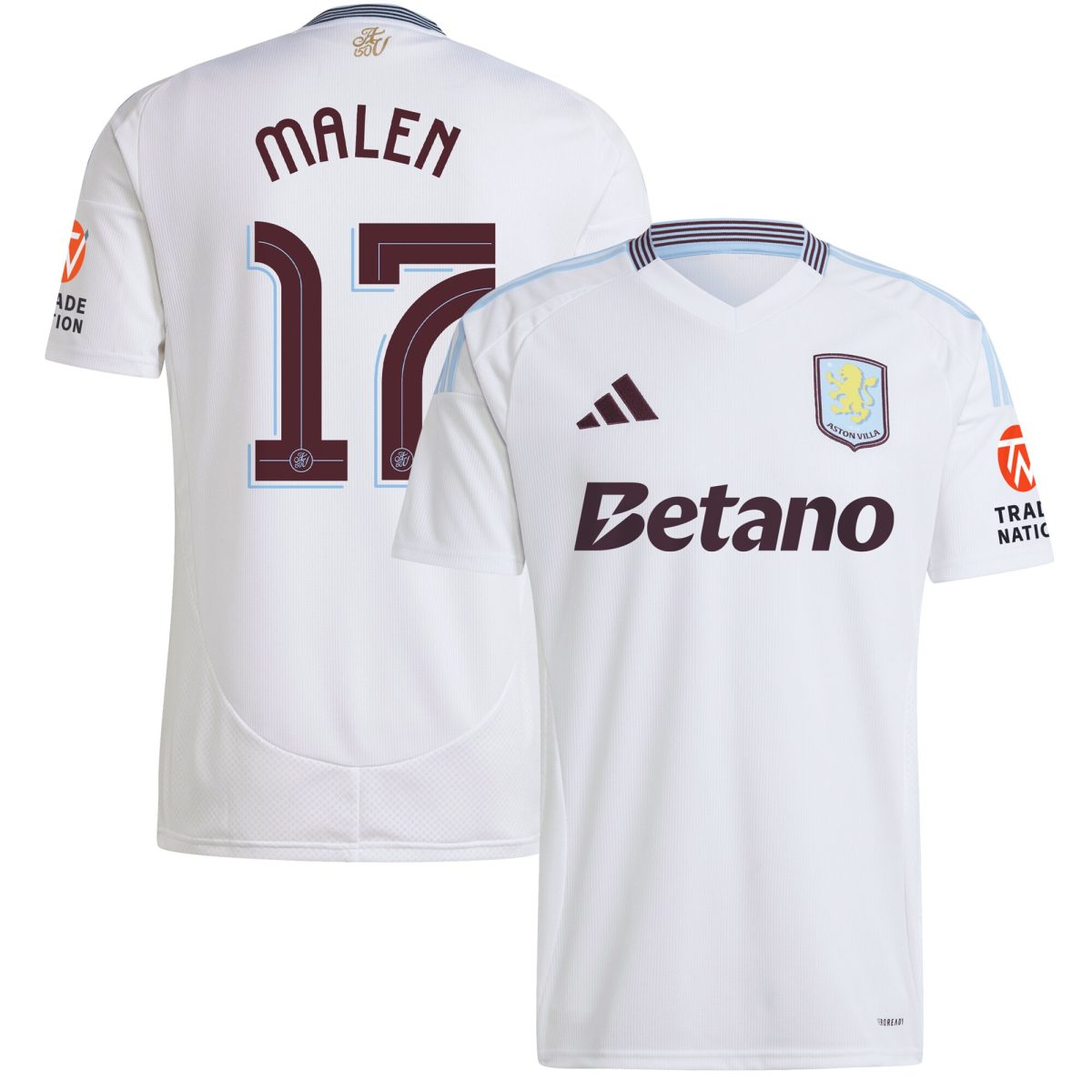aston villa adidas away shirt 2024-25 with malen 17 cup printing Collection | Official Aston Villa Shirts
