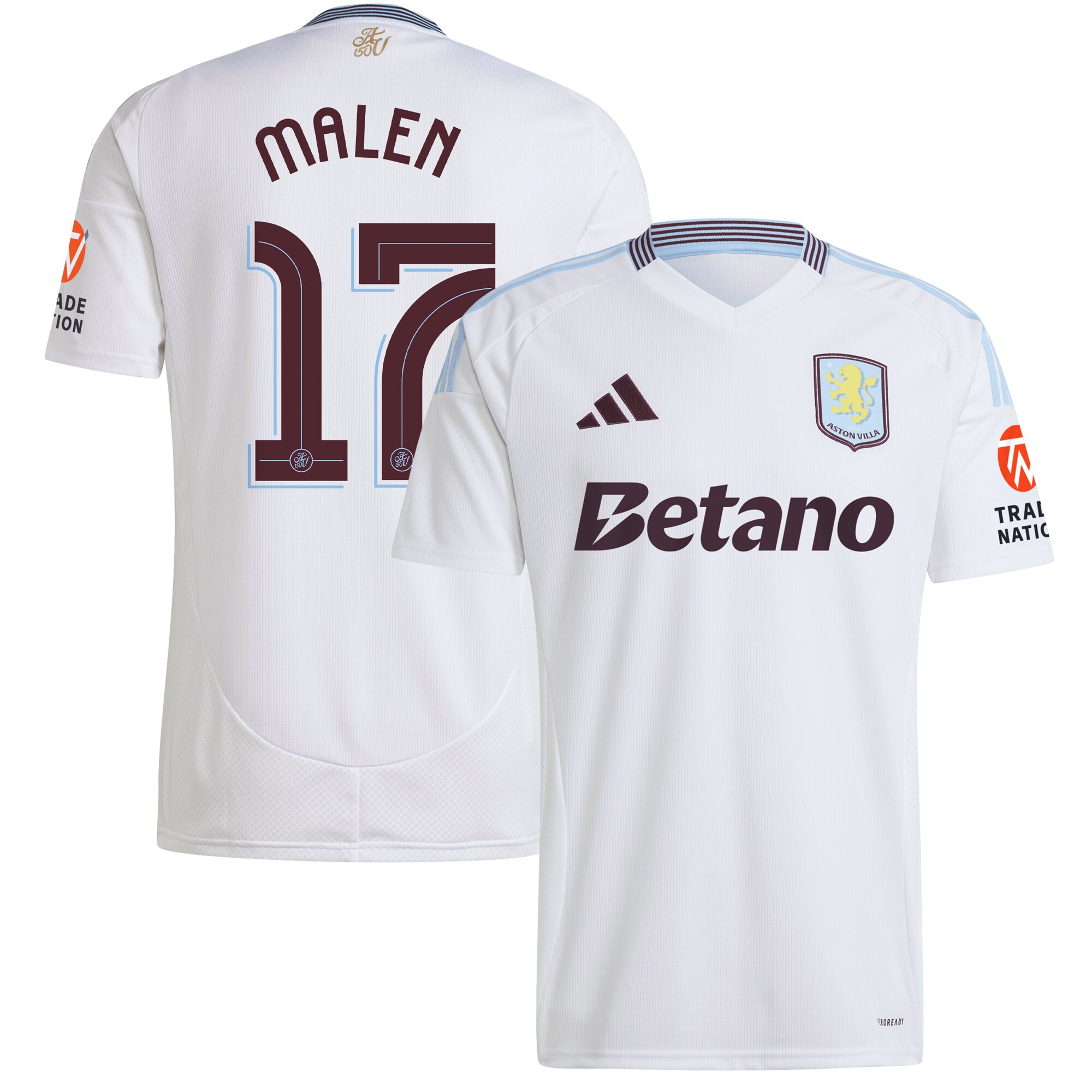 aston villa adidas away shirt 2024-25 with malen 17 cup printing Collection | Official Aston Villa Shirts