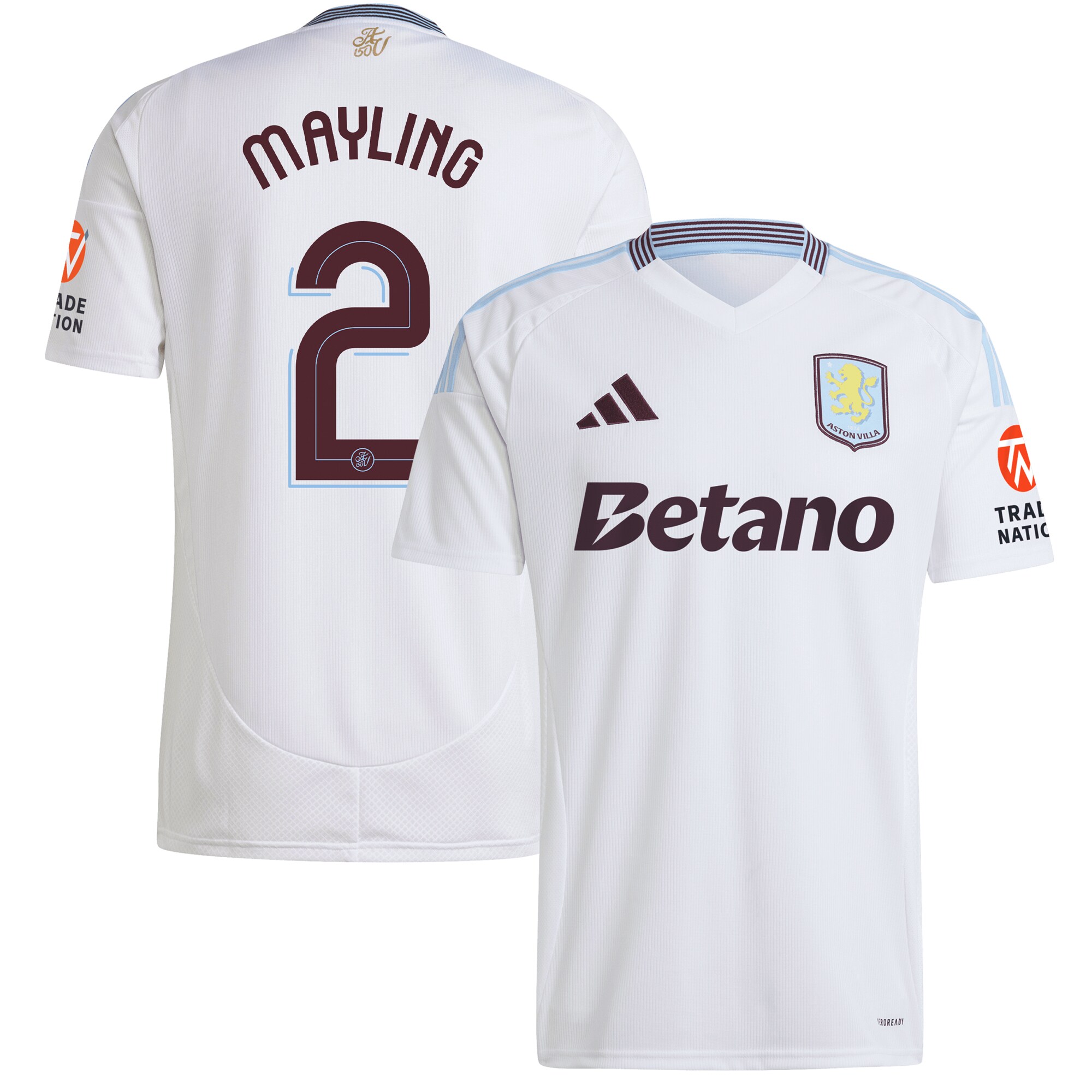 aston villa adidas away shirt 2024-25 with mayling 2 cup printing Collection | Official Aston Villa Shirts
