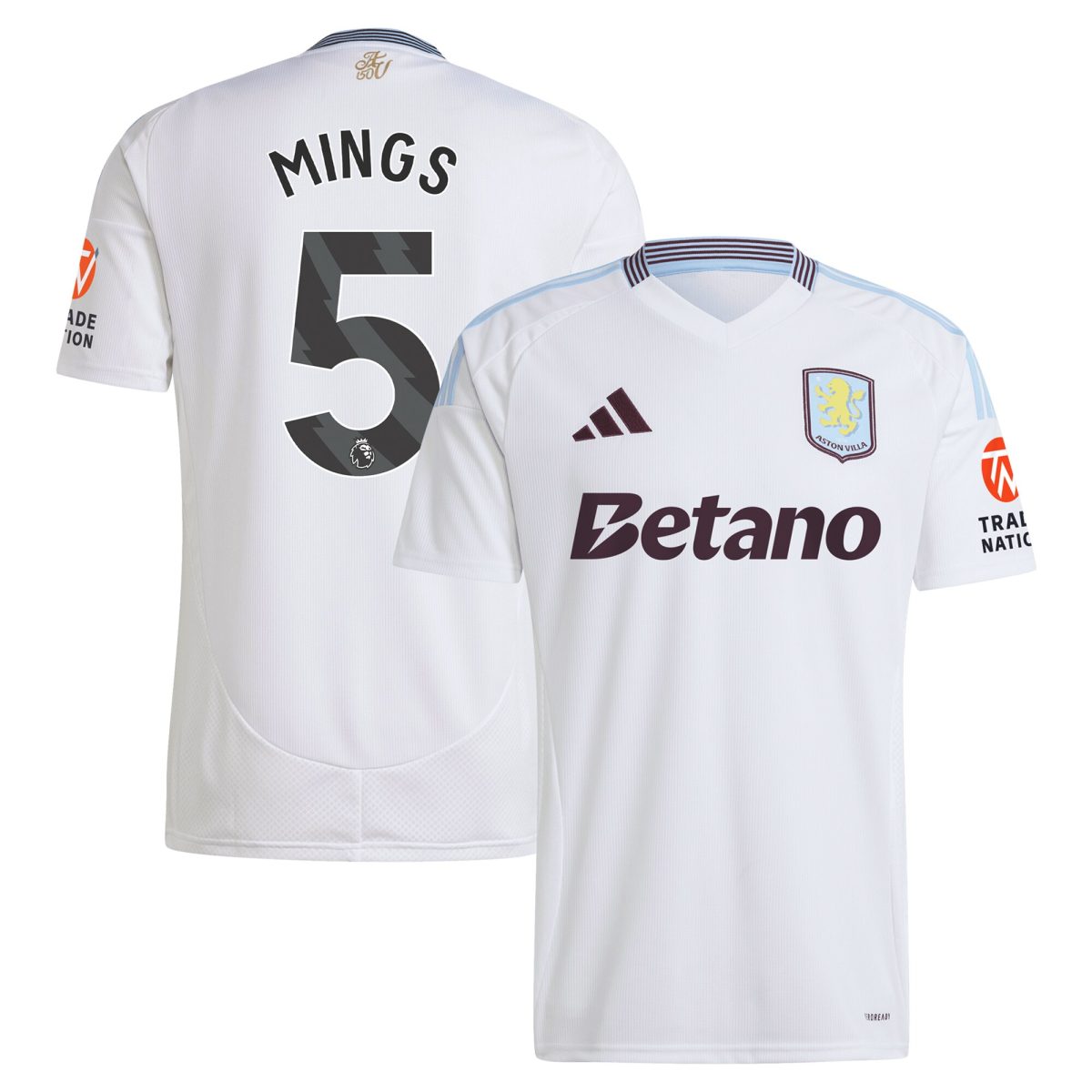 aston villa adidas away shirt 2024-25 with mings 5 printing Collection | Official Aston Villa Shirts