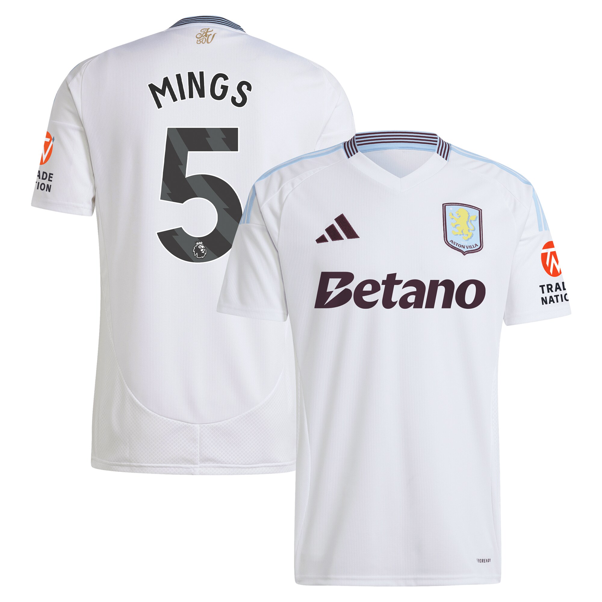 aston villa adidas away shirt 2024-25 with mings 5 printing Collection | Official Aston Villa Shirts