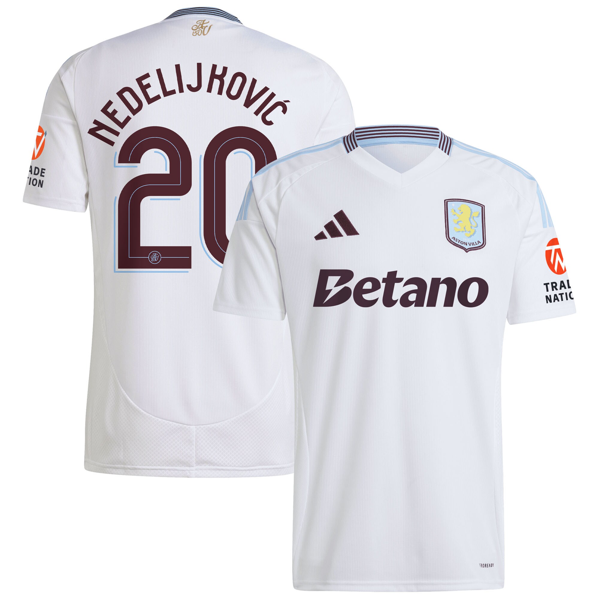 aston villa adidas away shirt 2024-25 with nedeljković 20 cup printing Collection | Official Aston Villa Shirts